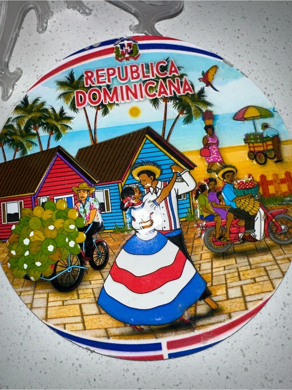 Republica Dominicana Decorative Souvenir Plate - Multicolor